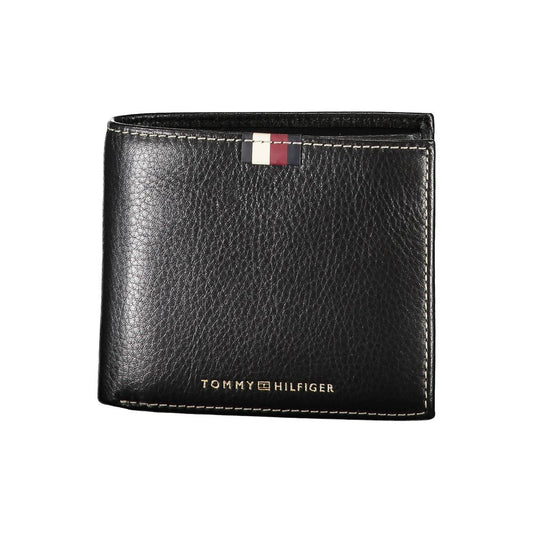 Tommy Hilfiger Black Leather Men Wallet