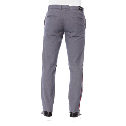 Trussardi Jeans Blue Cotton Men's Trouser