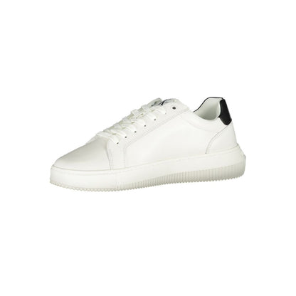 Calvin Klein Sophisticated White Lace-Up Sneakers