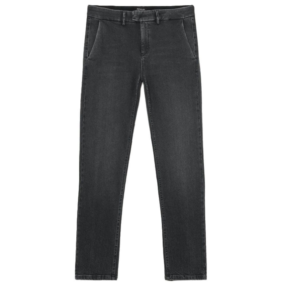 Dondup Sleek Black Stretch Denim Jeans