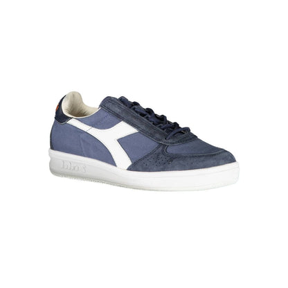 Diadora Chic Blue Contrast Lace-Up Sneakers