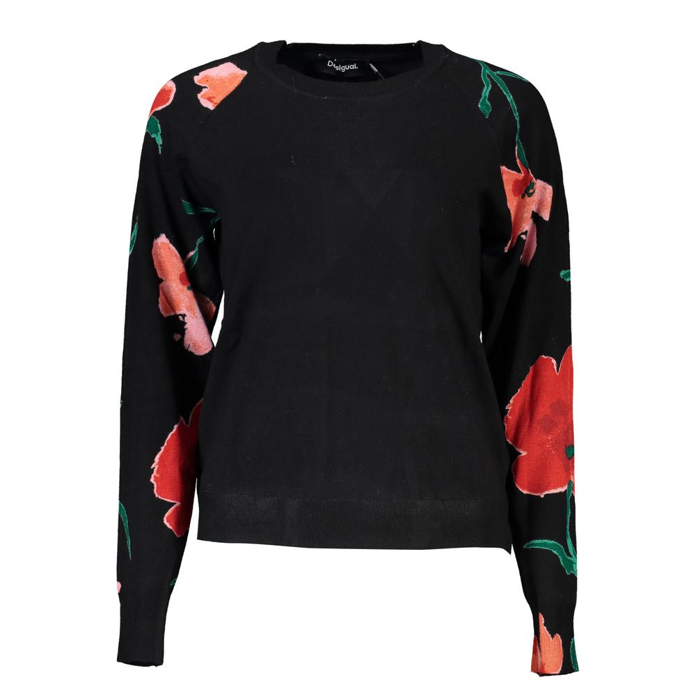 Desigual Chic Contrast Crew Neck Sweater