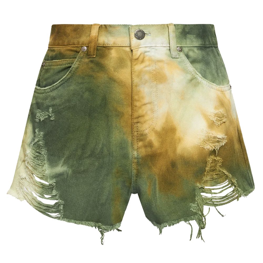 PINKO Green Cotton Women Short