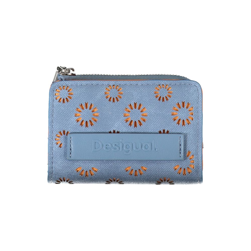 Desigual Light Blue Polyester Wallet