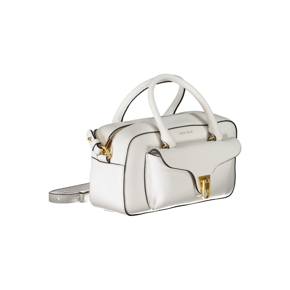 Coccinelle White Leather Handbag