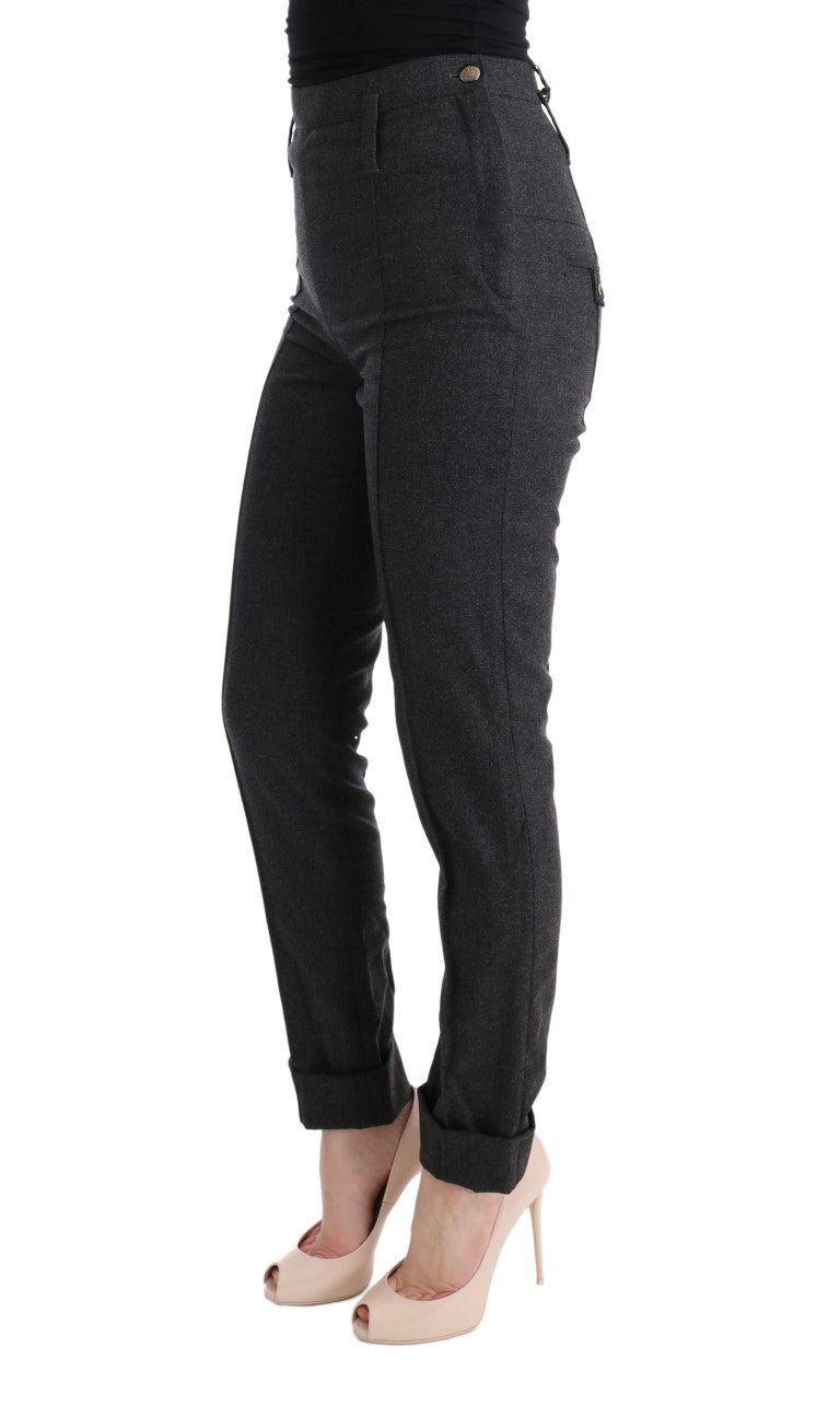 Ermanno Scervino Chic Gray Casual Skinny Pants