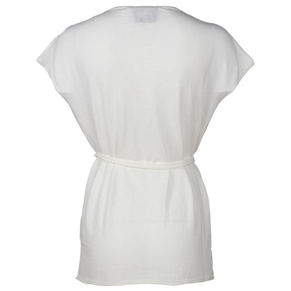 Alpha Studio White Cotton Dress