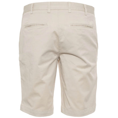 Refrigiwear Elegant Beige Bermuda Shorts with Logo Patch