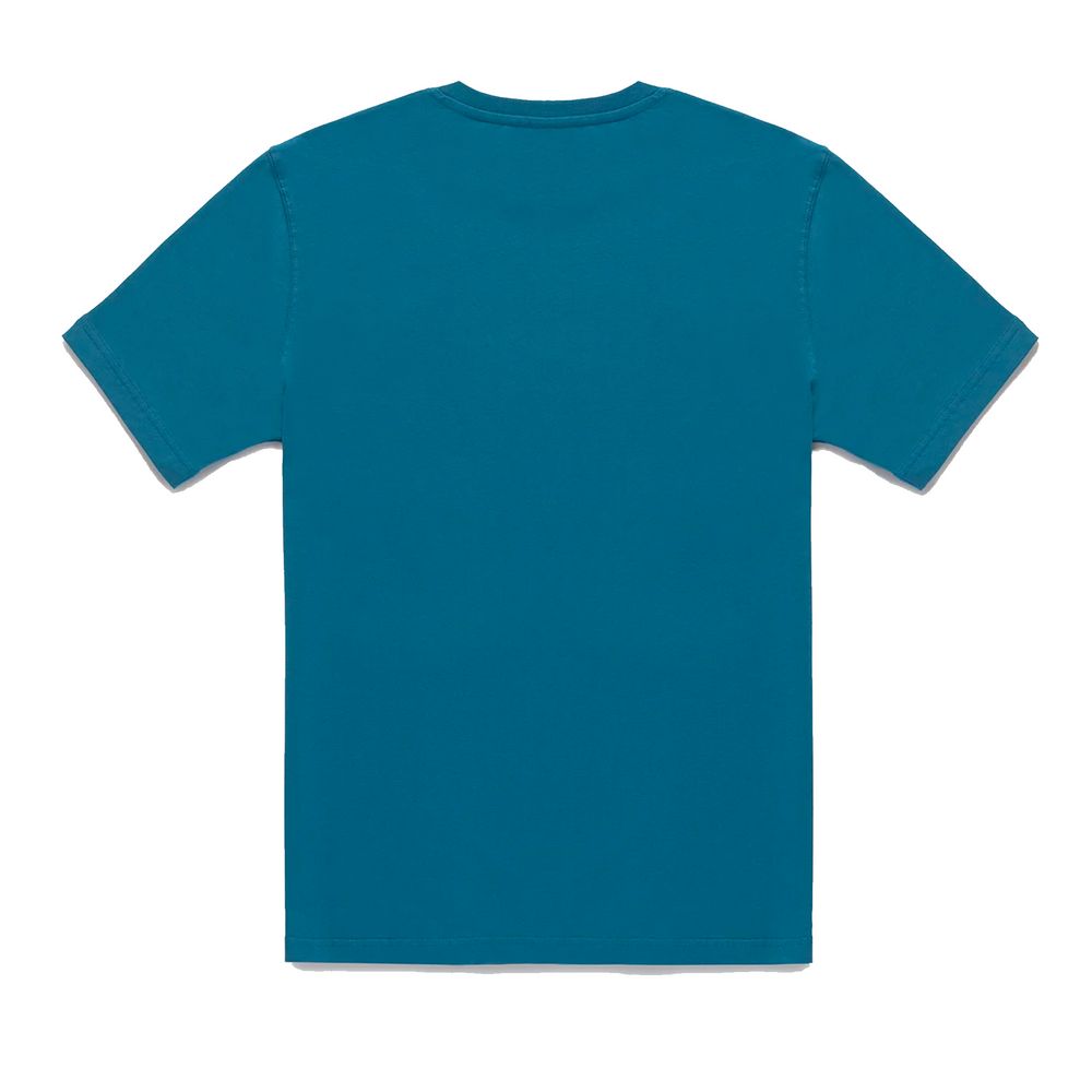 Refrigiwear Chic Light Blue Cotton Tee with Chest Logo