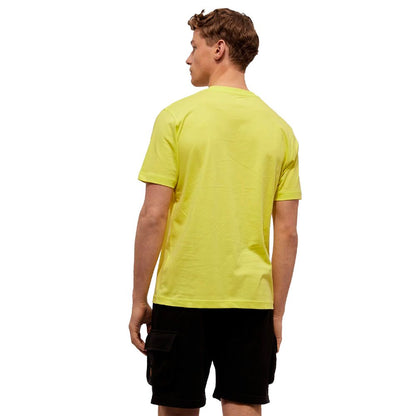 Refrigiwear Embossed Logo Cotton T-Shirt in Yellow