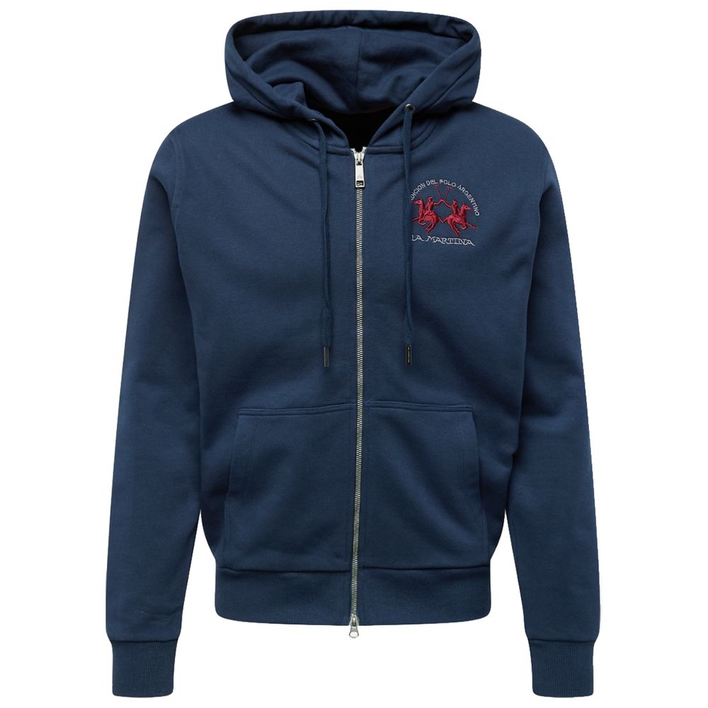 La Martina Elegant Full Zip Cotton Hoodie