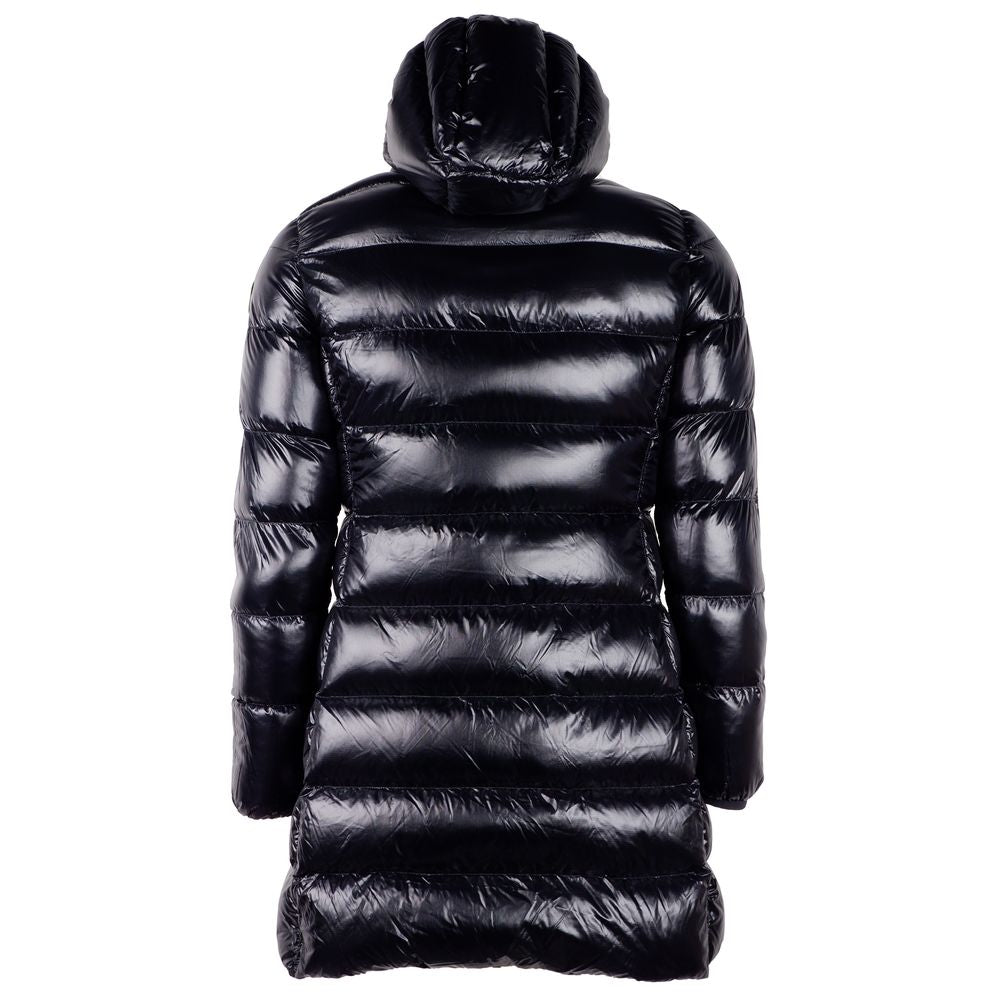 Centogrammi Reversible Long Down Jacket in Sleek Black