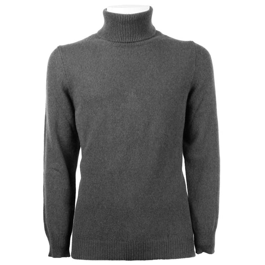 Emilio Romanelli Gray Cashmere Men Sweater