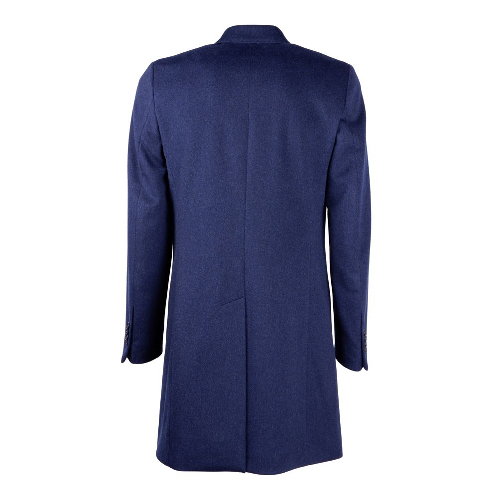 Made in Italy Blue Wool Men Jacket