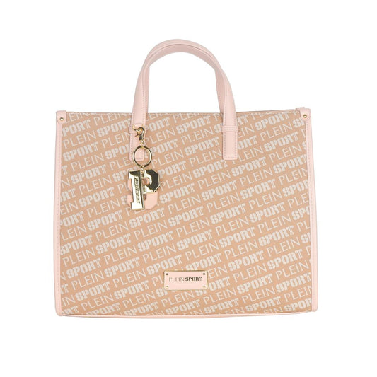 Plein Sport Pastel Pink Tote Elegance with Cross Belt