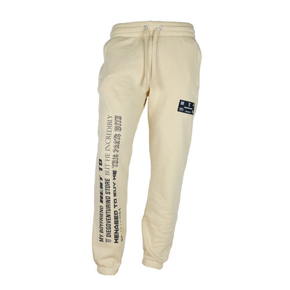 Diego Venturino Beige Cotton Men's Track Trouser