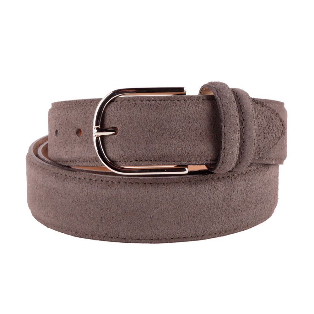 Made in Italy Elegant Italian Leather Belt Ensemble