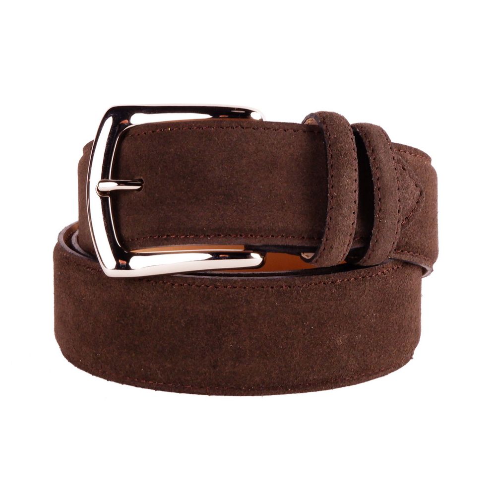 Made in Italy Elegant Italian Leather Belt Ensemble