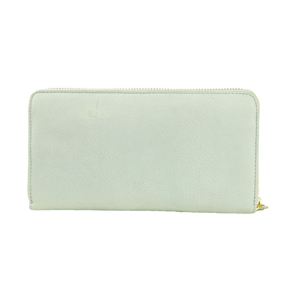 Cavalli Class Gray Calfskin Women Wallet