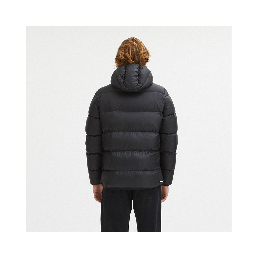 Centogrammi Sleek Black Goose Down Hooded Jacket