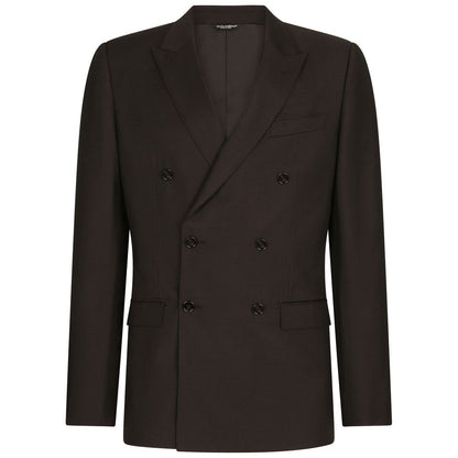 Dolce & Gabbana Brown Wool Suit