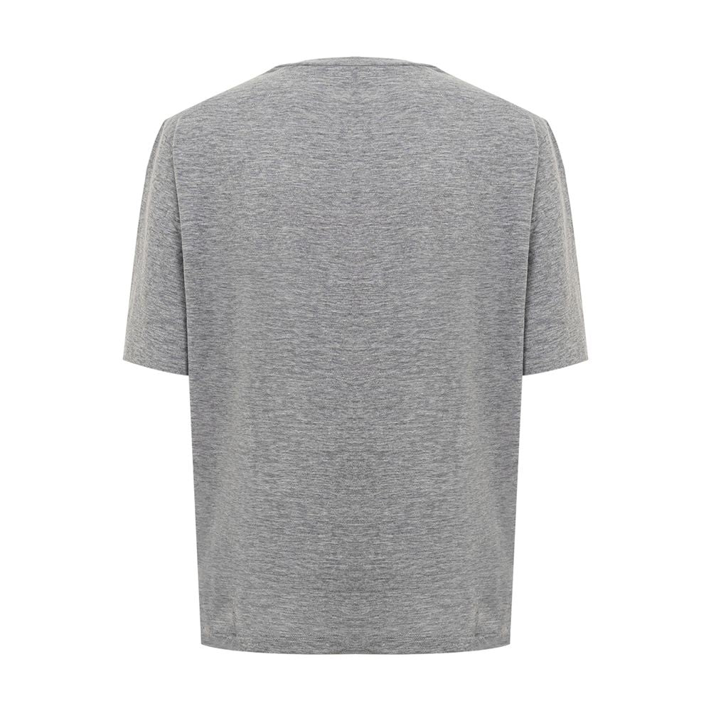 Dsquared² Chic Gray Cotton Tee for the Modern Woman