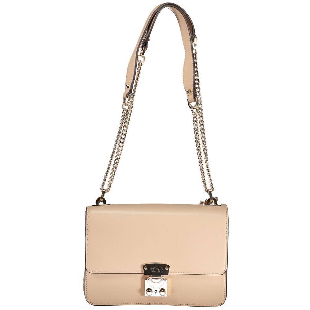 Guess Jeans Beige Polyethylene Handbag