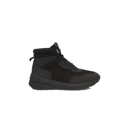 Cerruti 1881 Black Cowhide Men Sneaker