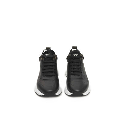 Cerruti 1881 Black Cowhide Women Sneaker Platform