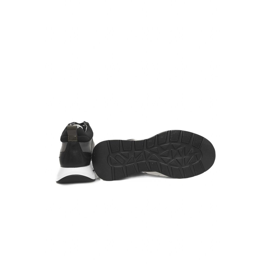 Cerruti 1881 Black Cowhide Women Sneaker Platform