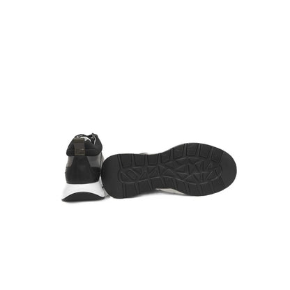 Cerruti 1881 Black Cowhide Women Sneaker Platform