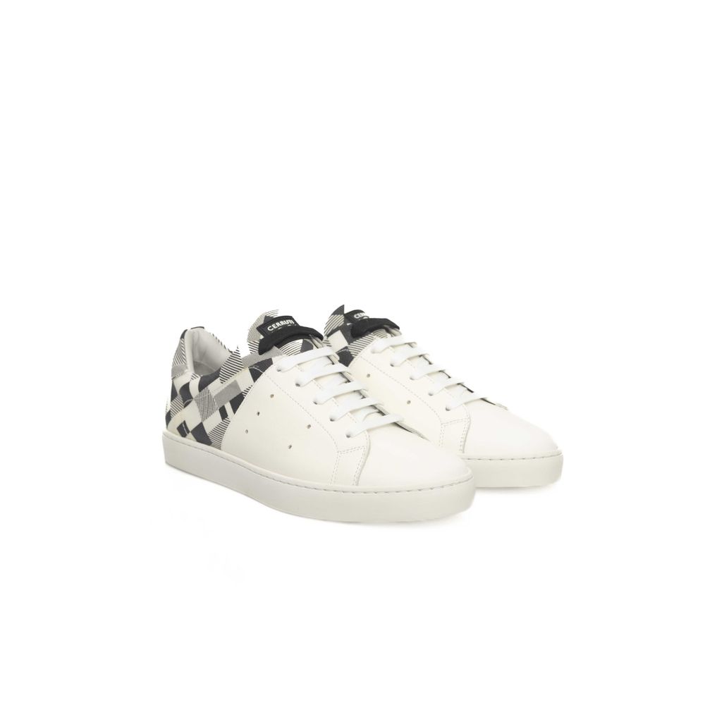 Cerruti 1881 White Leather Men's Sneaker