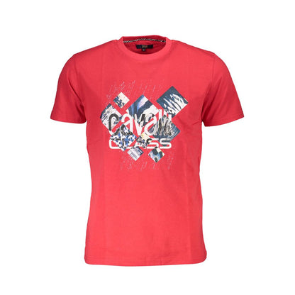 Cavalli Class Red Cotton T-Shirt