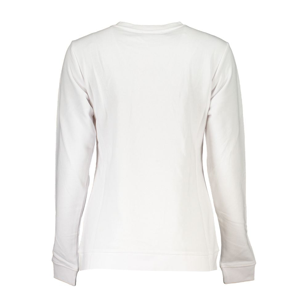 Cavalli Class White Cotton Sweater