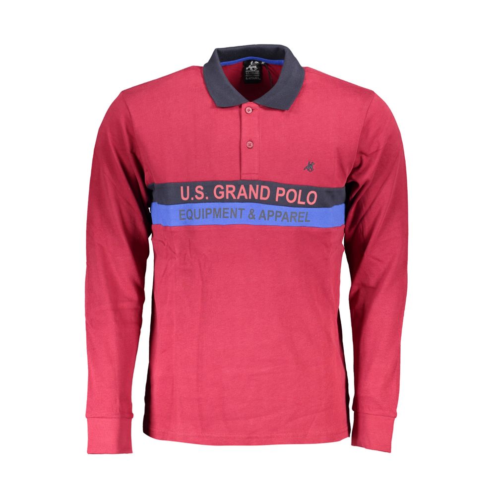 U.S. Grand Polo Red Cotton Polo Shirt