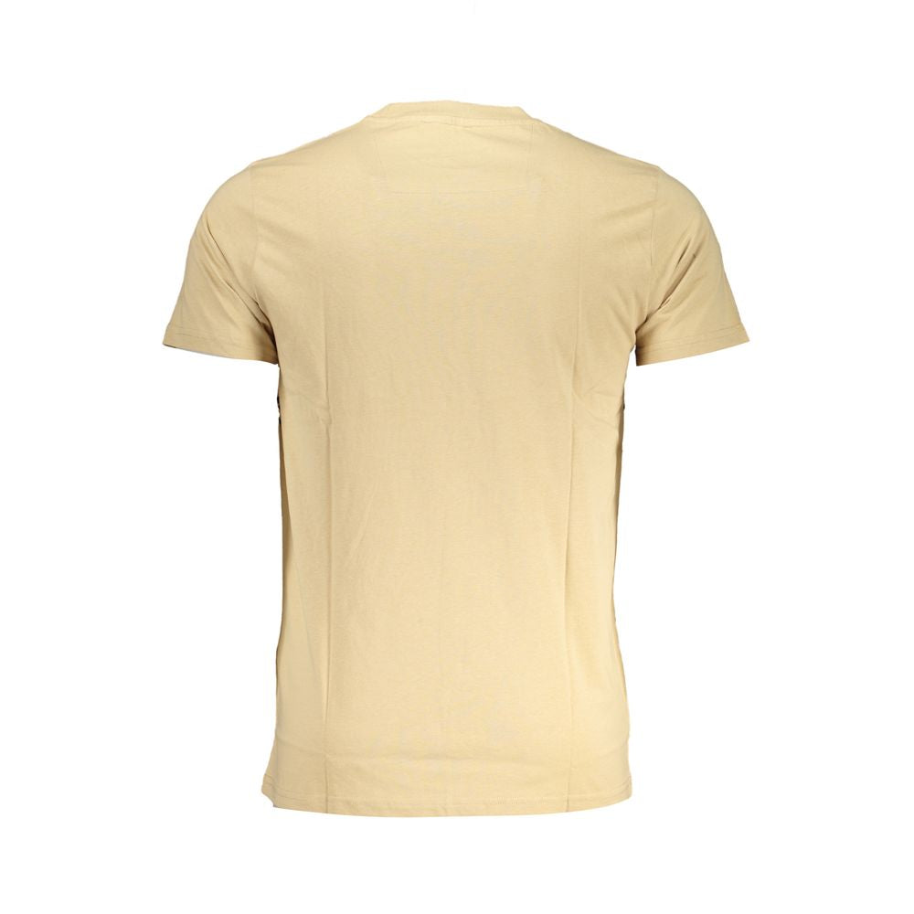 Cavalli Class Beige Cotton T-Shirt