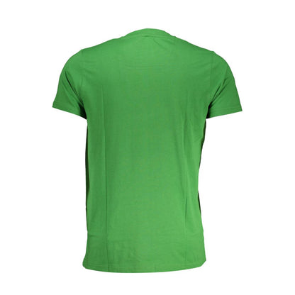 Cavalli Class Green Cotton T-Shirt