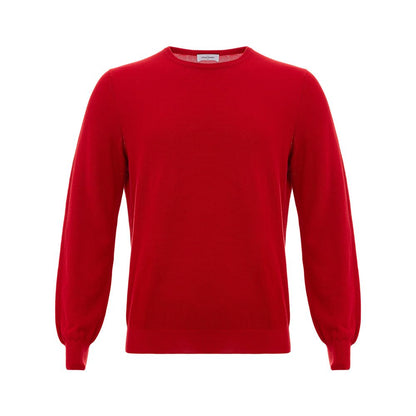 Gran Sasso Red Cotton Sweater