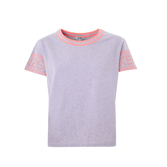 Kenzo Chic Gray Cotton Top for Sophisticated Style