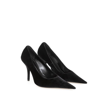 Balenciaga Elegant Velvet Black Pumps