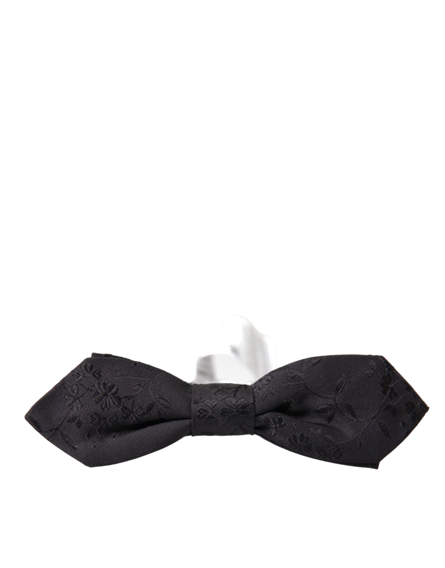 Dolce & Gabbana Black Silk Adjustable Neck Men Bow Tie