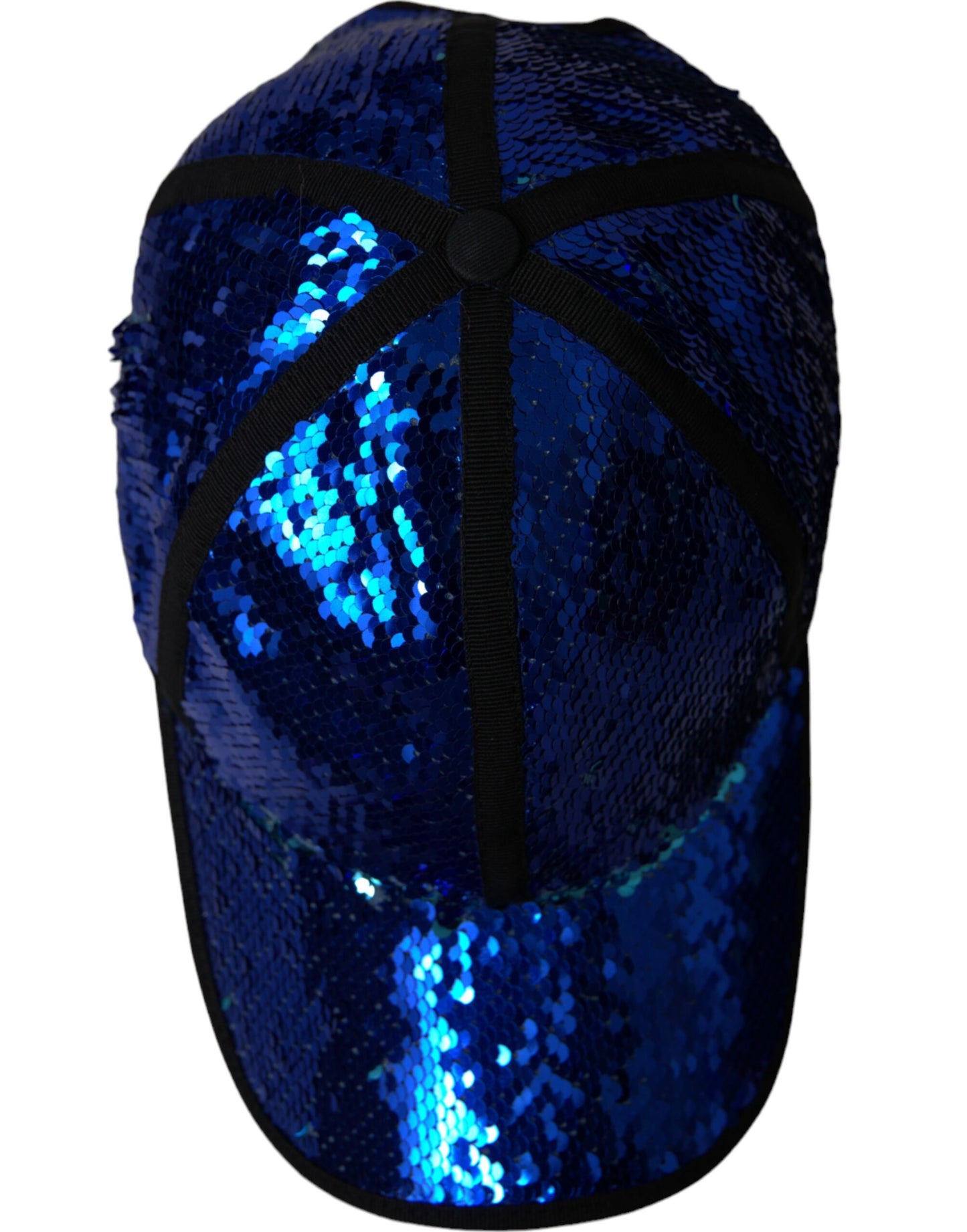 Dolce & Gabbana Royal Blue Sequin Baseball Hat Men