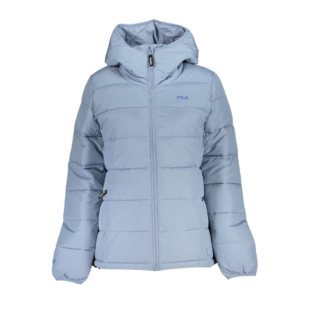 Fila Light Blue Polyester Jackets & Coat