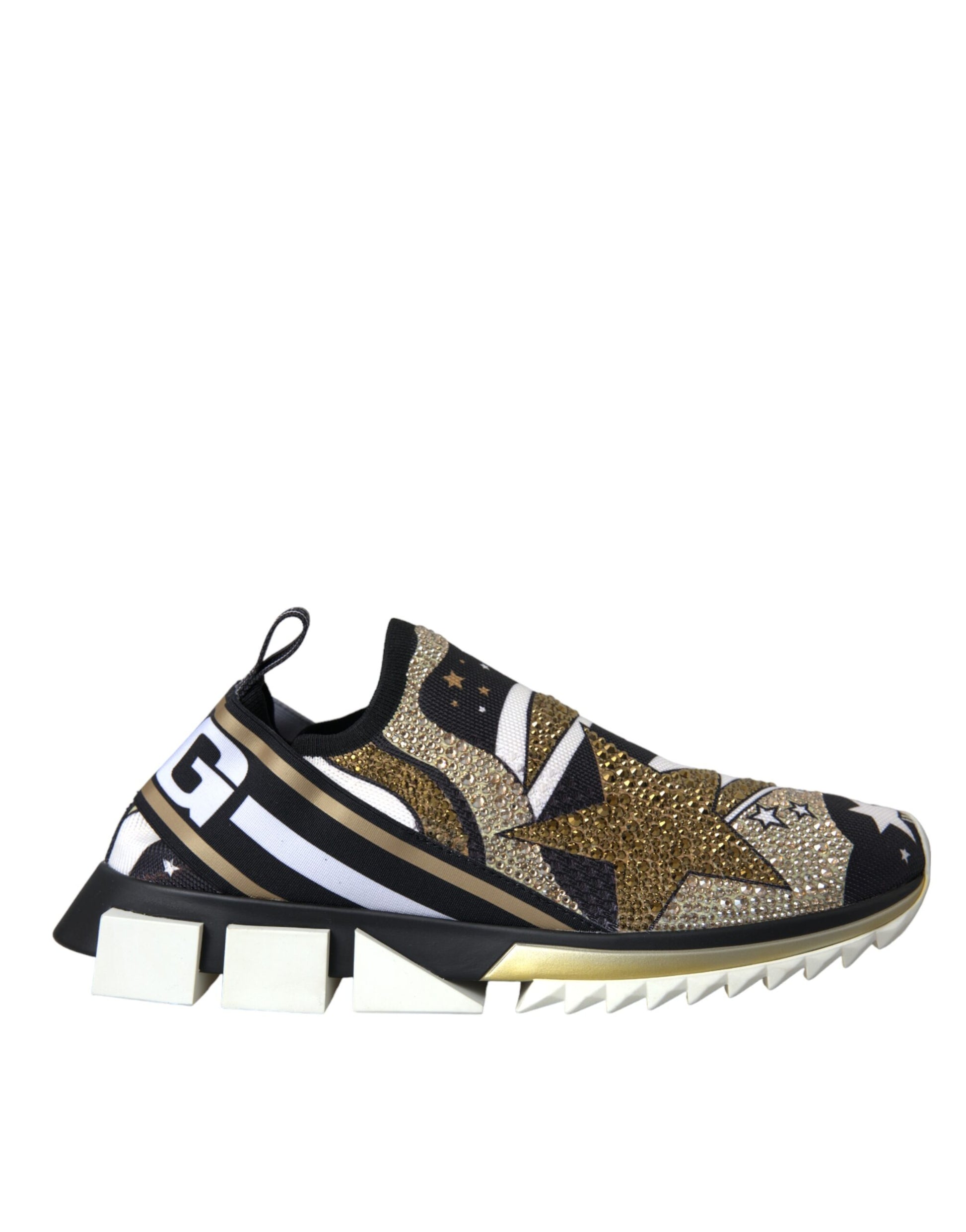 Dolce & Gabbana Multicolor Comet Star Print Sorrento Sneakers Shoes