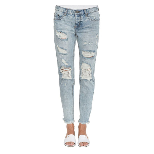 One Teaspoon Light Blue Organic Cotton Women Jeans