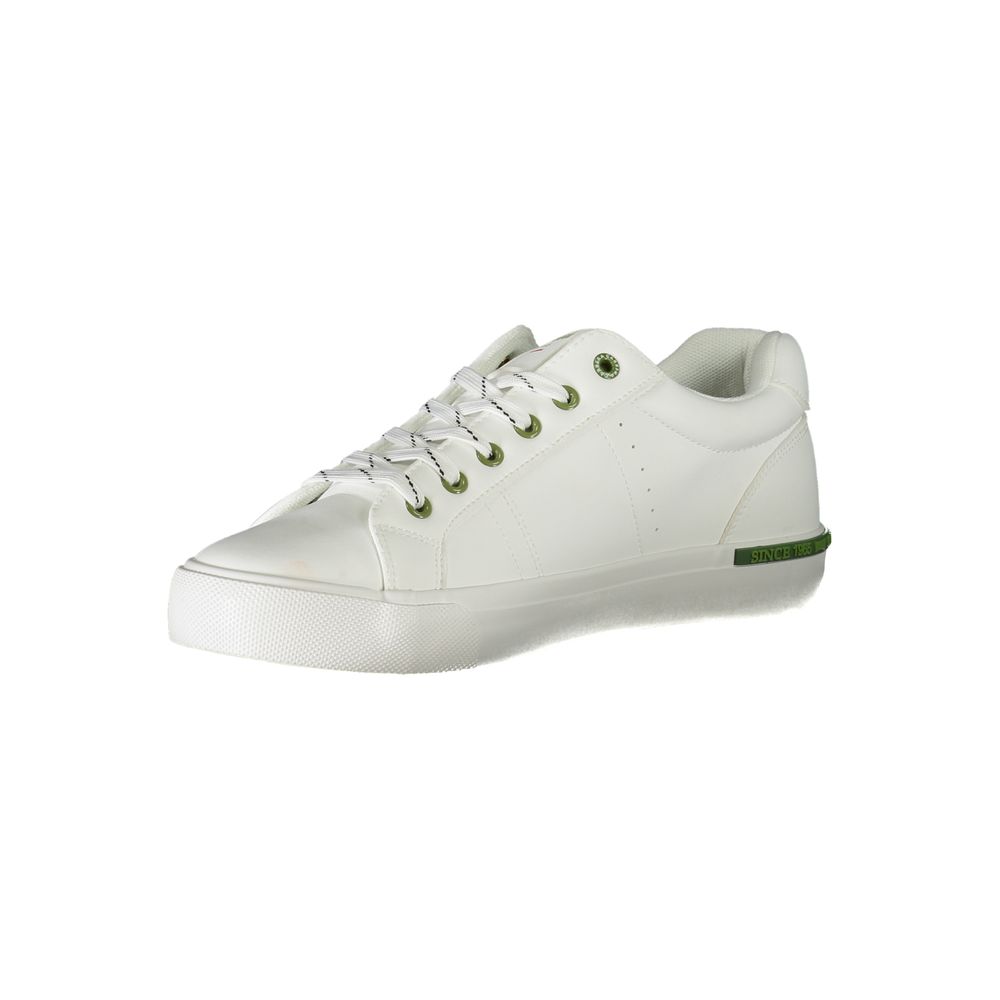 Carrera White Polyester Sneaker