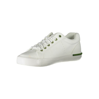 Carrera White Polyester Sneaker