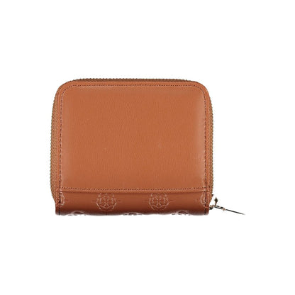 Guess Jeans Chic Brown Contrasting Detail Wallet