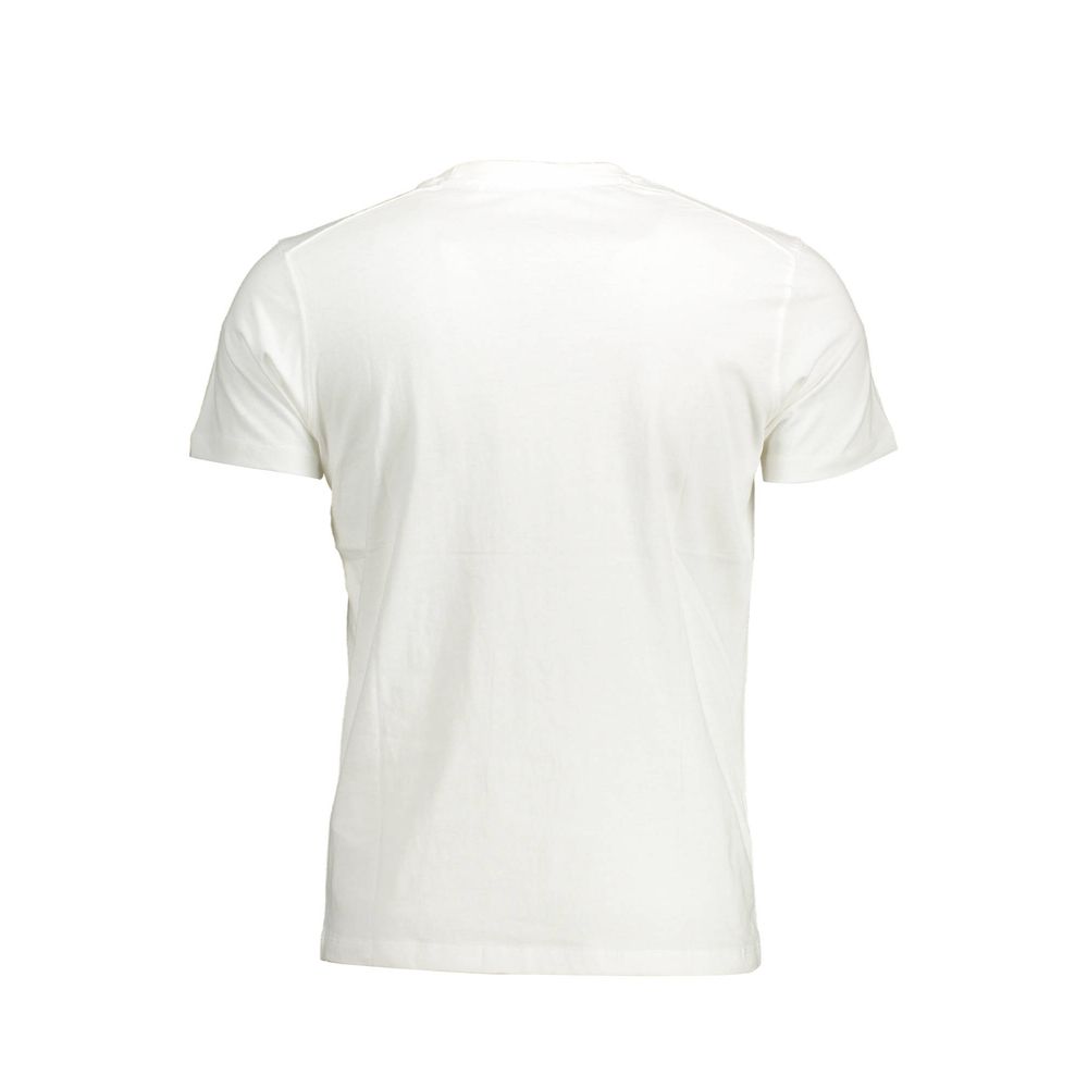 U.S. POLO ASSN. Crisp White Cotton Crew Neck Tee with Logo