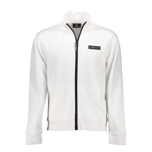 Plein Sport White Cotton Men Sweater